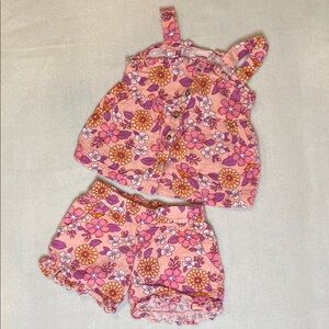 Cat & Jack Floral Pink and Purple Toddler Girl Outfit